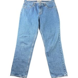 Abercrombie & Fitch Curve Love The 90s Straight Mid Rise Jeans Size 31/12R